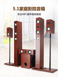 索爱家庭影院5.1组合音响8寸低音炮客厅前置中置环绕家用HIFI音箱