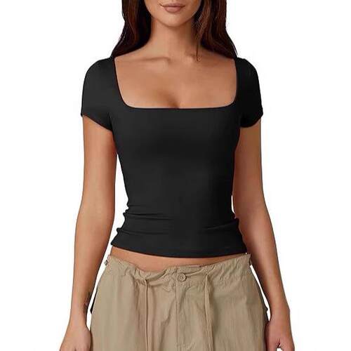 Women Color Tee Casual Sleeve shirt Summer Ladies Clothes