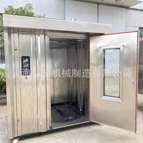 电热100面包烤箱 电版1脑6层3型2盘热风旋转烤炉大型推XBQ款车式