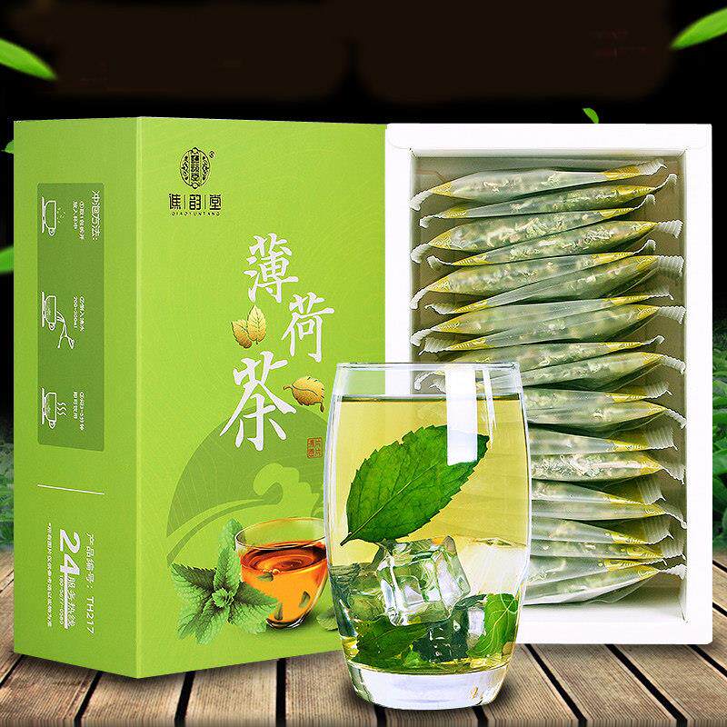 薄荷叶独立小袋装薄荷茶适合上班族喝清凉茶提神醒脑薄荷茶泡水喝