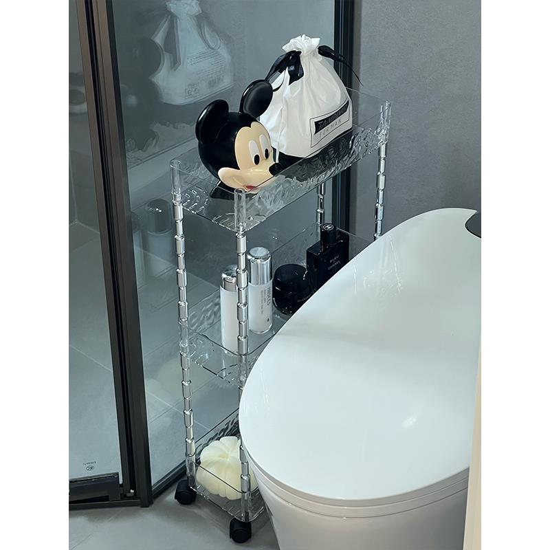 A9L缝隙收纳柜F78MM89J卫落地可移隙动整生理架侧边极窄置物架浴