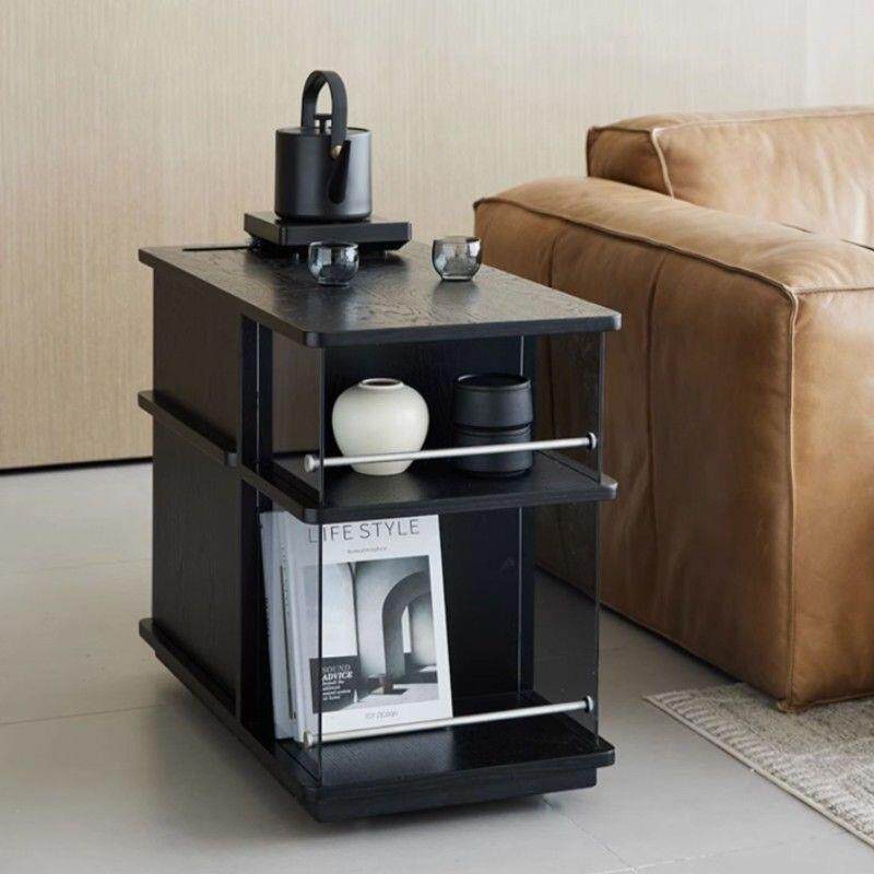 简约可移茶动车边KXC几带客厅沙发轮侧边几小推实木小几迷你茶水