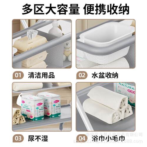 尿布台婴儿床护理新生儿可移动多功能婴儿床月子中心换尿布