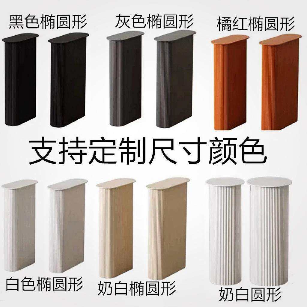 法式椭圆形桌腿岛台餐桌吧台桌脚支架奶油风岩板会议桌书桌腿定作