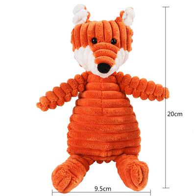 Corduroy Dog Toys for Small Large Dogs Animal Plush Dog Sque