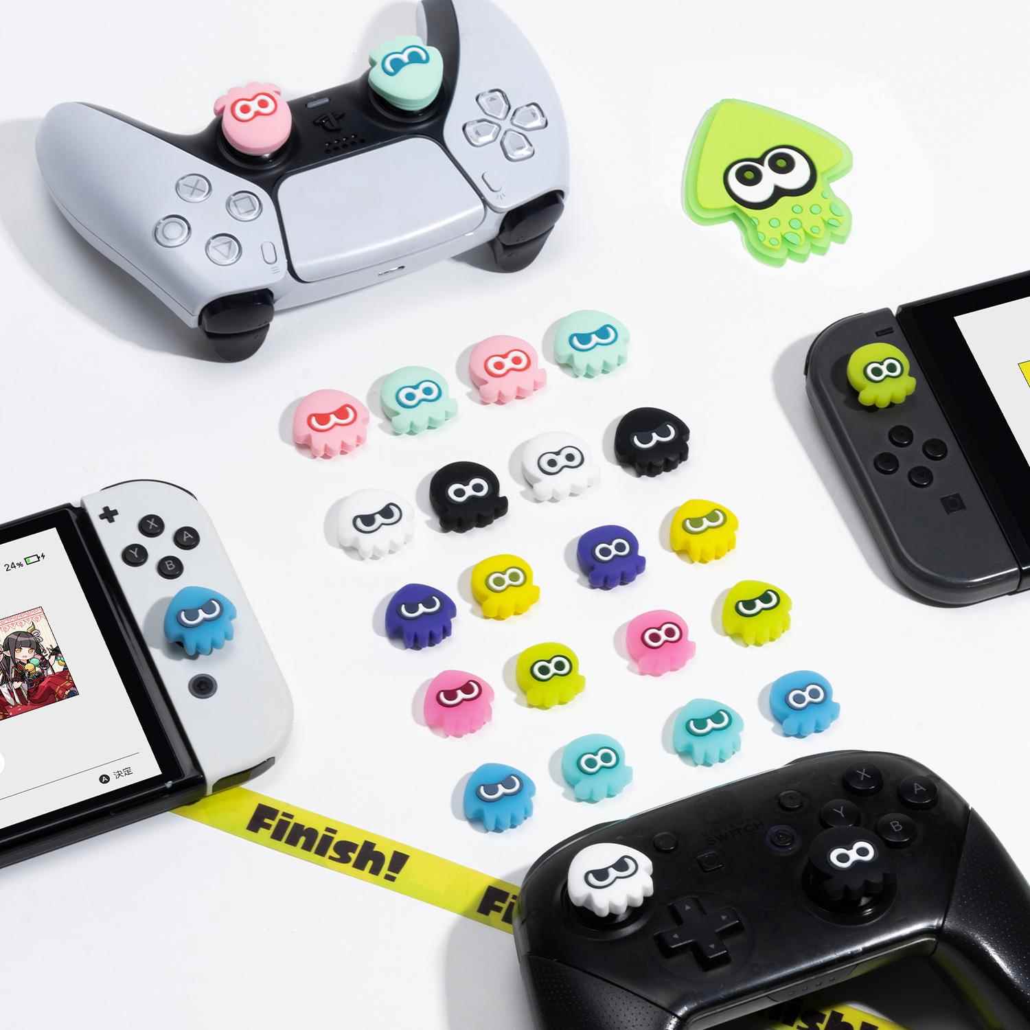 喷射战士3switch摇杆帽oled ns lite硅胶joycon摇杆套pro手柄