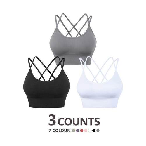 R 54346 Backs Sport Bra Yoga Fitness 欧美大码运动文胸