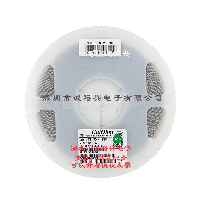 厚声贴片电阻20101%R043201007F430MT4E3/4W