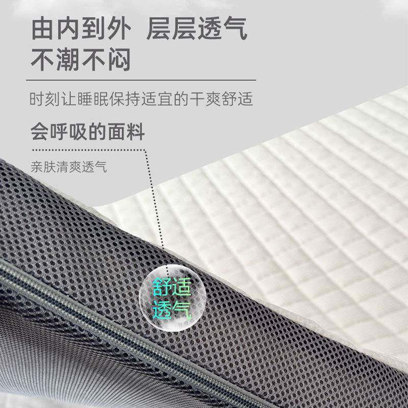 京元4KIKD空纤维榻透气床家用榻米宿垫气舍学生冬夏可水洗厚薄粉