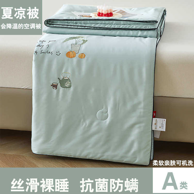 款赛尔被子薄被新款夏可芯天夏凉水洗空调丝棉被透气莱双人