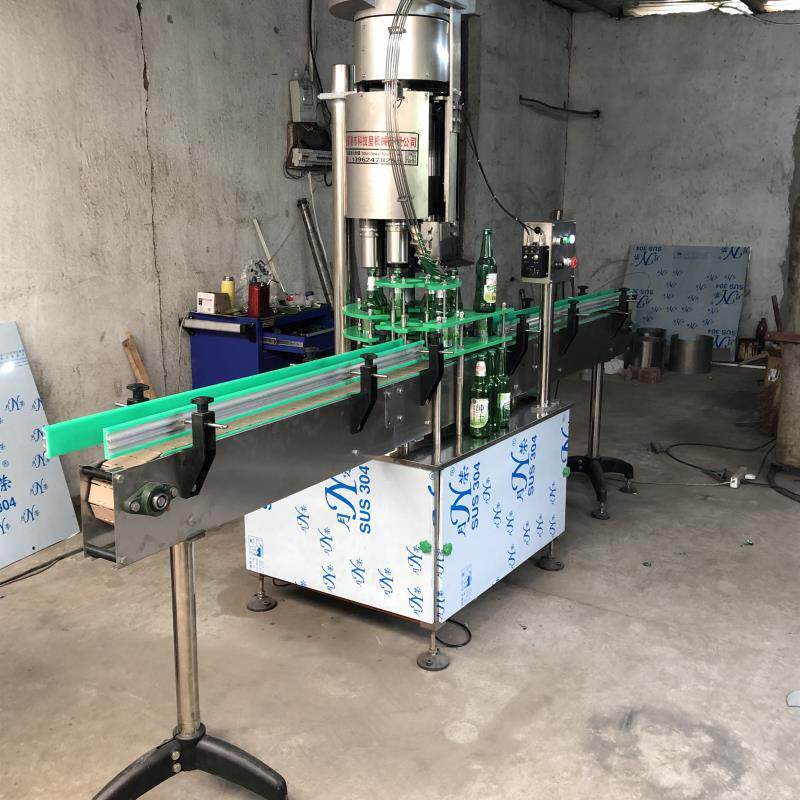 玻璃瓶压盖机厂家供应啤酒瓶易拉盖封口机定制压盖机