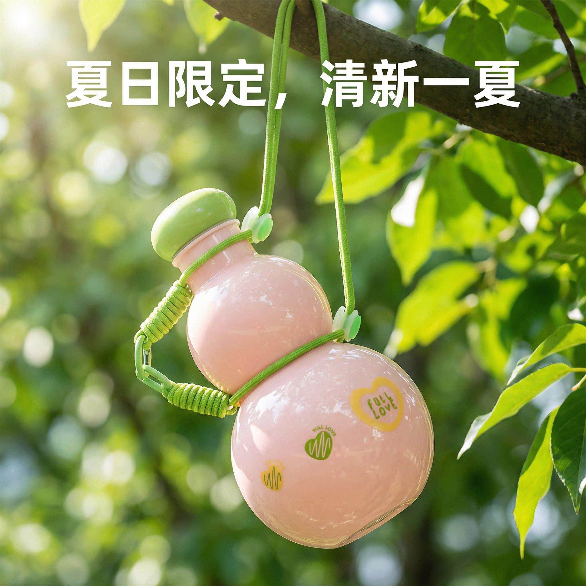 葫芦保温水杯形状大容量家用喝水杯子户外可携式创意运动水壶大肚