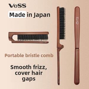 Vess发型师推荐经典的野猪鬃毛小梳子为妇女，特殊的头发护理真正