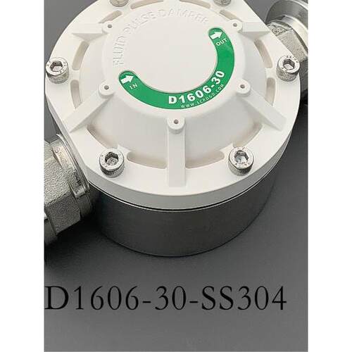 SCPOGO 隔膜泵不锈钢脉冲阻尼器 D1606蠕动泵耐腐蚀流体小缓冲罐