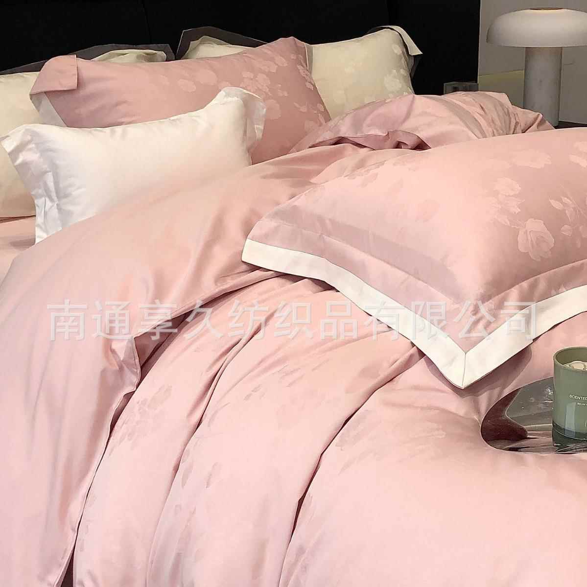 法轻奢新款A式OSX类140支长纯绒棉镂空四件套高端棉床上用品全棉