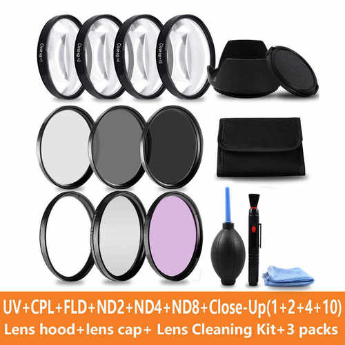 厂家直销滤镜套装Close-up Filter+1+2+4+10 Set+UV CPL FLD+ND2
