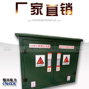 中压10kv欧式 一进二出不锈钢外壳电缆分线箱 电缆分接箱高压室外
