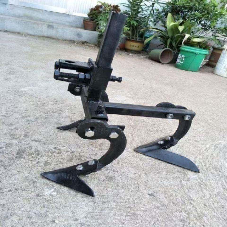 微耕机耘锄锄草机耘地机三角耘锄松土铲农用工具微耕机带轮耘锄