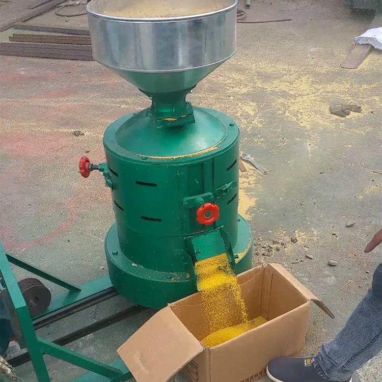 立式330型米糠稻壳粉碎机小麦高粱脱皮机电动砂轮式脱皮机