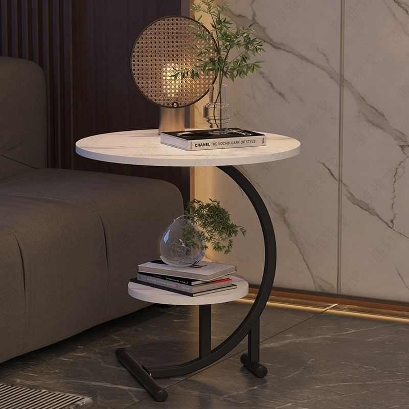 家用茶几桌客厅沙发迷你边几轻奢现代圆形桌子小户型阳台角几边桌