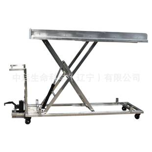 殡葬厂遗体运送推车Morguetrolley太平间不锈钢单叉尸体升降车