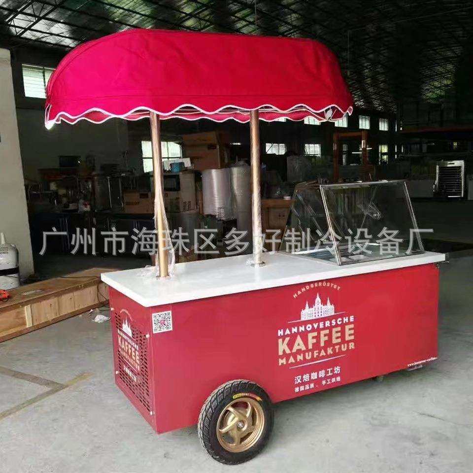 绿富牌 花车式展示柜 厂家直销流动式冰淇淋雪糕展示柜 全国联保