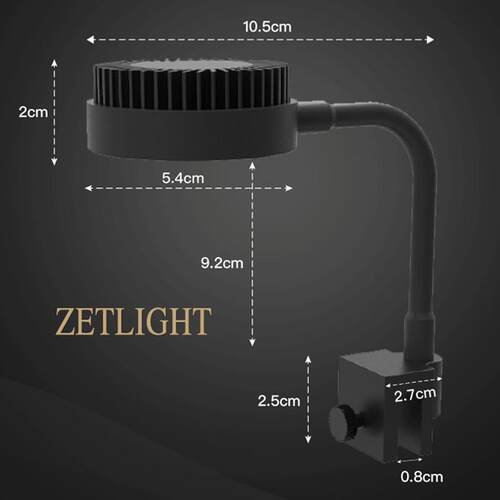 鱼缸光积夹led珊瑚缸海水灯三色水草缸可调灯m1灯 新款藻灯海灯