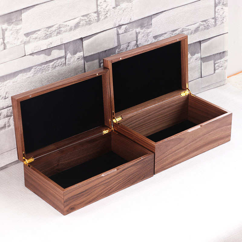 木盒雕花榉木可定 制 定做 礼品包装桌面收纳盒带内衬木盒