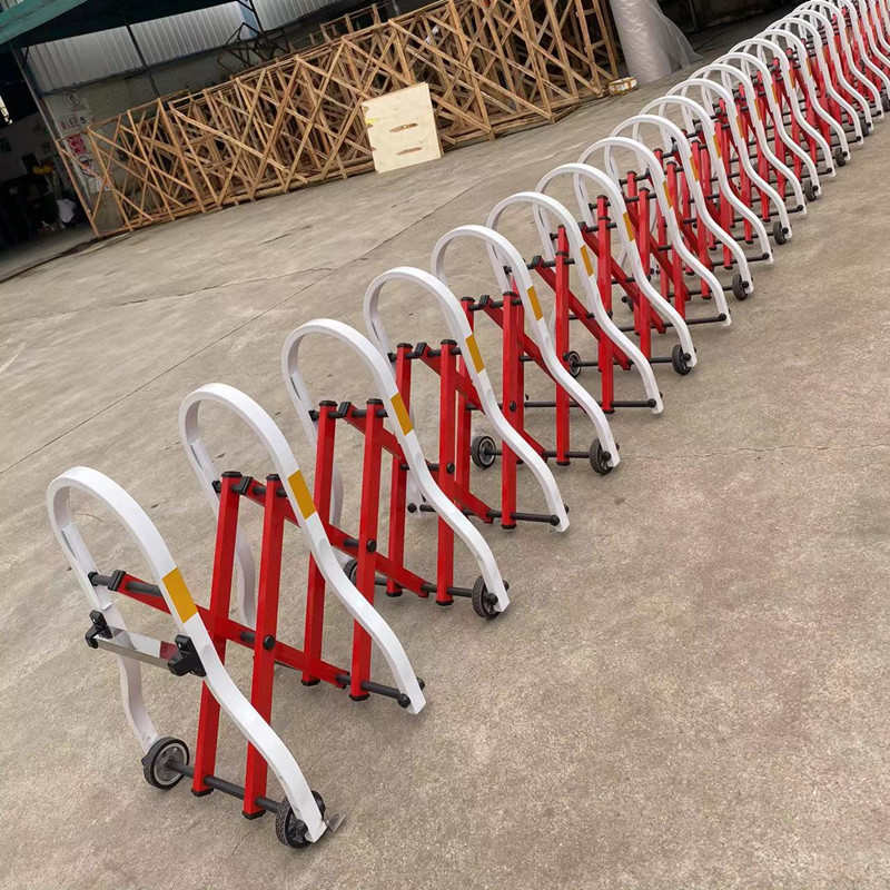 高速公路推拉伸缩移动路障地铁护栏市政马路户外道路隔离折叠围栏