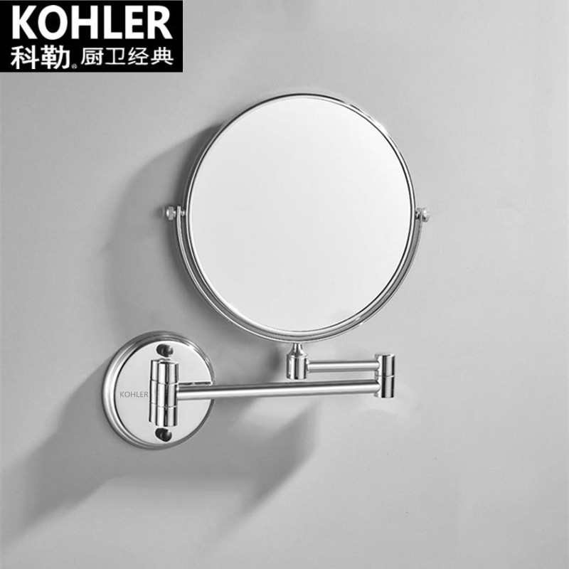 化妆镜折叠双面子伸缩打孔免美容镜三倍全铜卫生间品牌放大梳妆镜