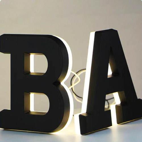 美什发光字体广告字制作户外室内门头广告牌亚克力字LED