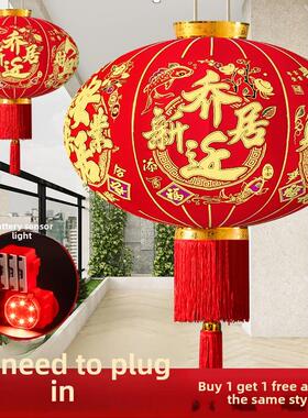 2025新红灯笼灯枝形吊灯乔迁新年别墅乡村装饰阳台大门对