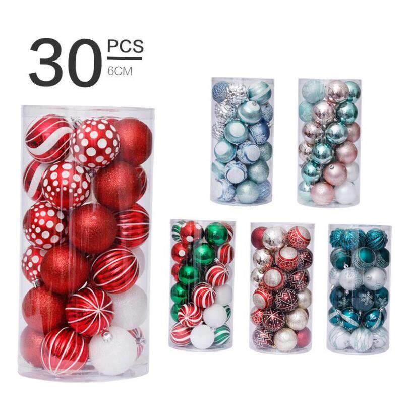 圣诞装饰品6厘米/ 30个彩绘异形