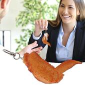 Food Wing Keychain PVC Door Simulation Play Grilled