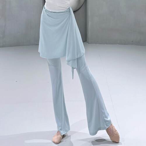 古典舞微喇叭裤屁帘假两件裙裤女遮臀显瘦神裤现代舞形体练功服裤