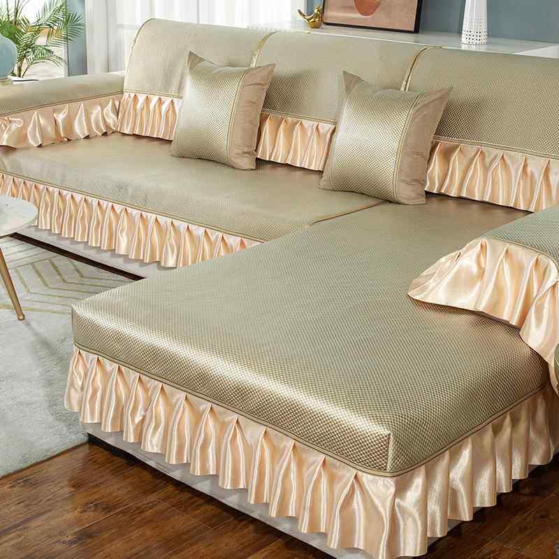 高档夏天贵通用藤竹沙垫夏季丝冰防滑凉席全包万能沙发套妃20发24