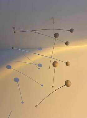木球空中吊饰手工diy材料包悬挂装饰墙面平衡吊饰天花板装饰挂件