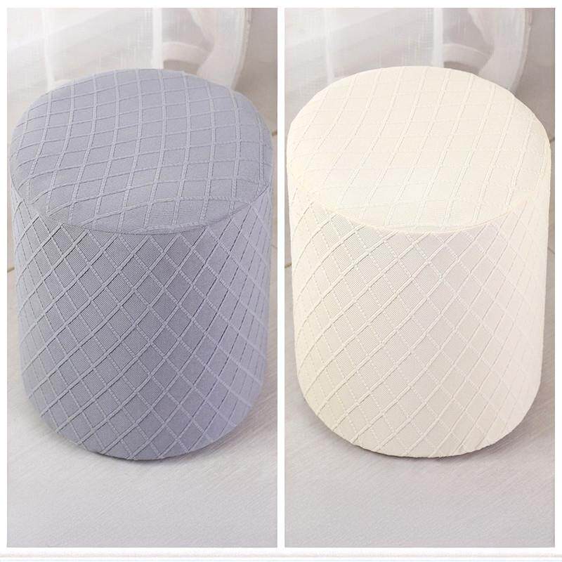 弹力圆柱形凳子套罩小板凳椅子套化妆梳妆草墩圆形皮蹲坐蒲团藤编