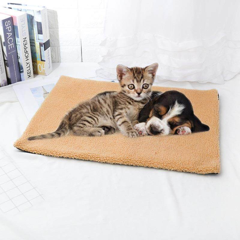 自发热猫狗垫毯子宠物用品毛毯 狗狗猫咪保暖羊羔绒狗窝 源头工厂