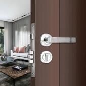 不锈钢分体锁拉手通道锁新中式 房门锁室内木门锁全套防盗门执手锁