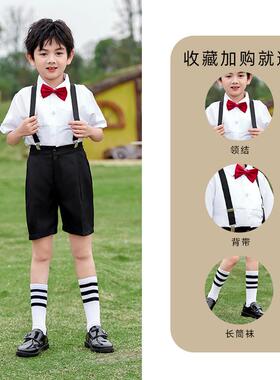 高档六一儿童合唱服幼儿园毕业照童出礼服女演童舞蹈蓬蓬裙表演男