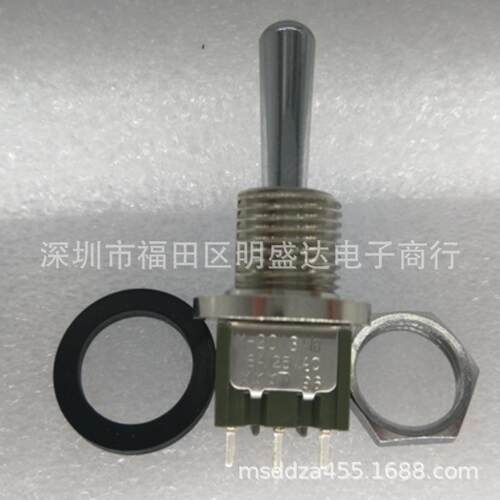 NKK进口摇臂开关 M-2013L/B-C4B M2013B2B3W01钮子开关3脚 防水圈