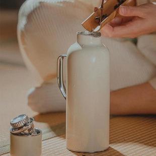 316不锈钢热水壶焖茶壶家用户外旅行便携车载保温瓶 传家壶mini版