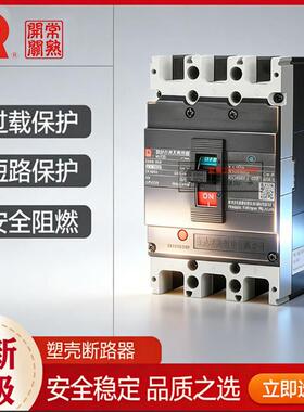 常熟塑壳断路器CM3-250L/100M/3300空开400H空气开关250A160A安