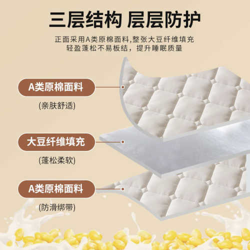 床垫软垫家用大豆薄款防滑垫被褥子宿舍单人双人榻榻米保护垫批发