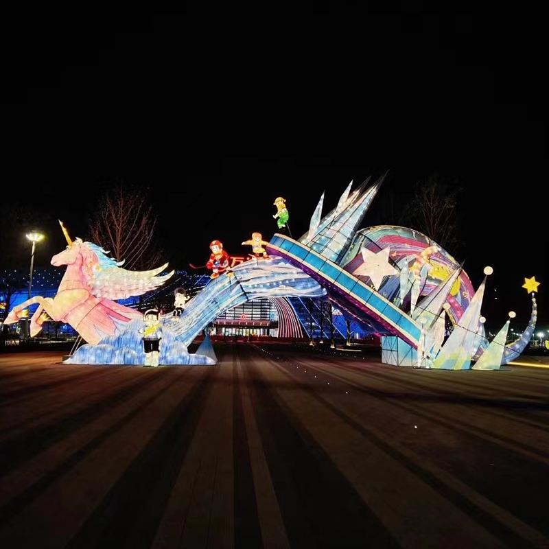 户外大型节日花灯节景区文旅夜游大型灯光节端午节灯会彩灯灯光节