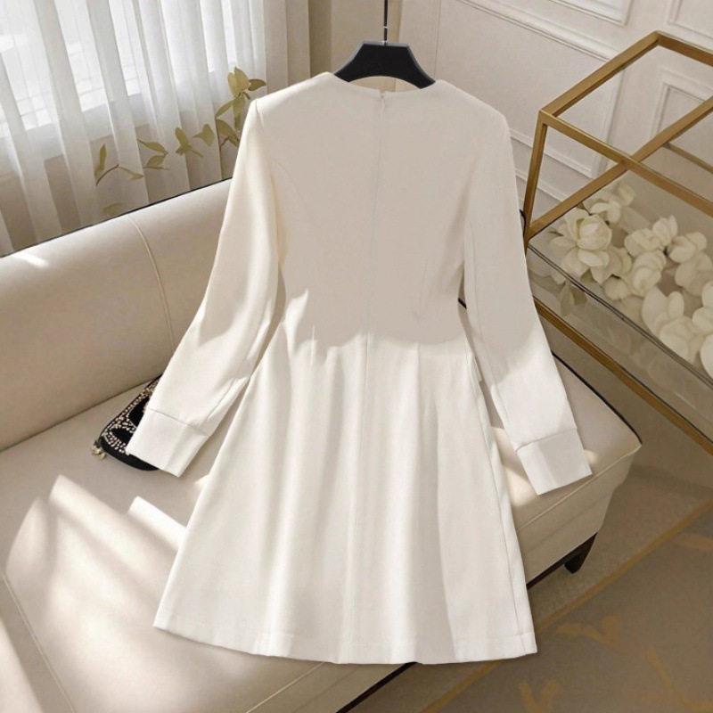 Plus Size Women's Dress Casual Fashion Long Sleeve Maxi图片