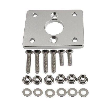 1 Set Silver Metal Booster Delete Plate Kit Billet Brake