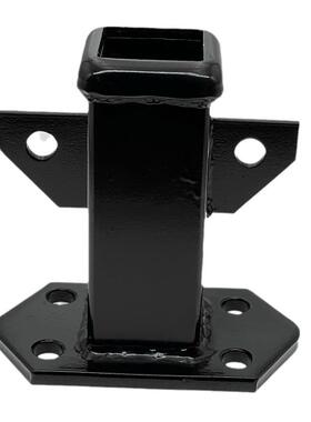 拖车臂快接套筒方扣底座106x58mm安装孔距汽车越野车改装拖车配件