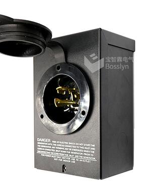 NEMA L14-30北美房车营地充电盒30A美式发电机防水接线盒PowerBox